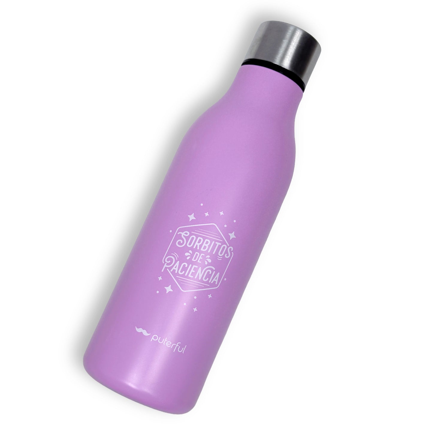 Botella termo - Sorbitos de paciencia - Rosa