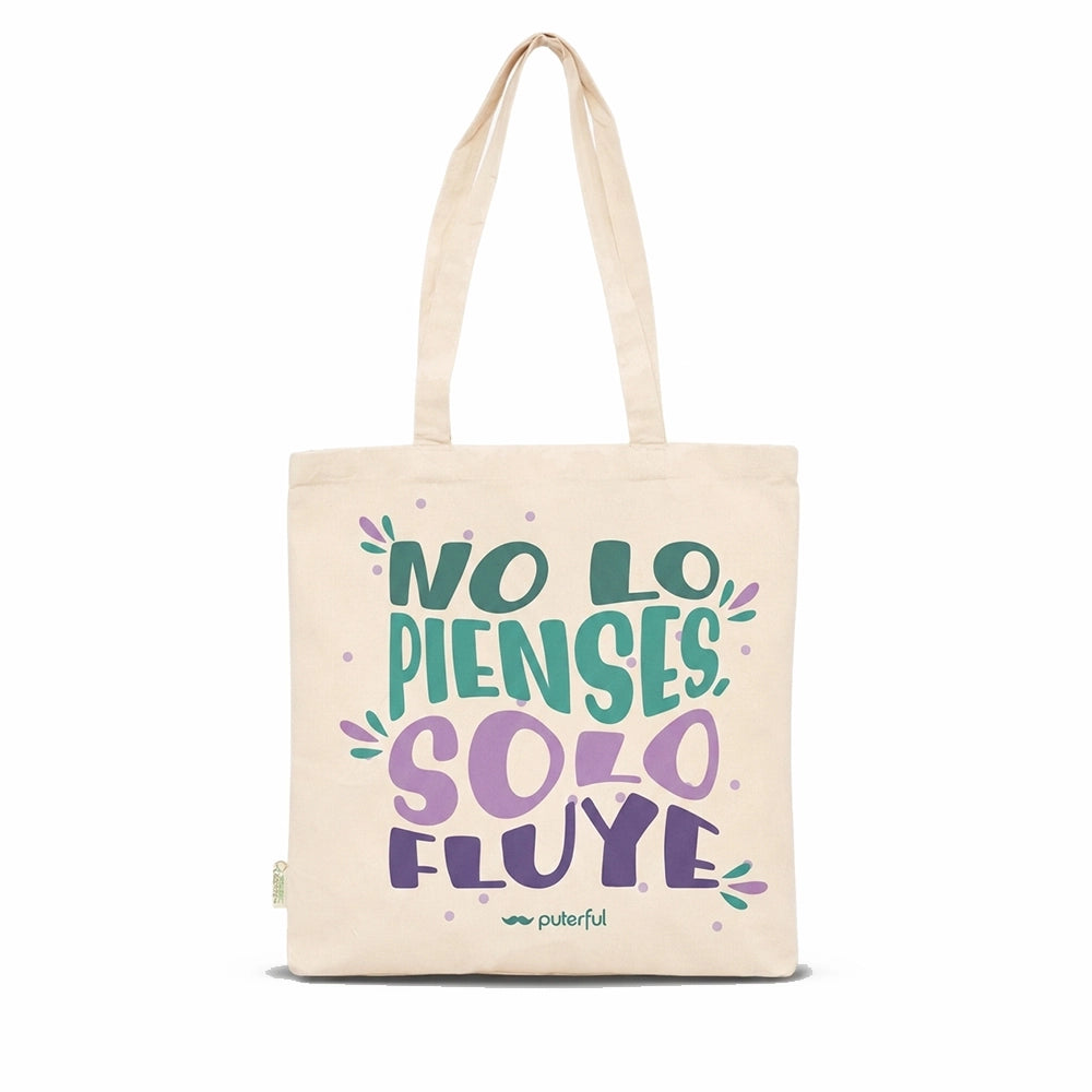Tote bag Natural - No lo pienses solo fluye