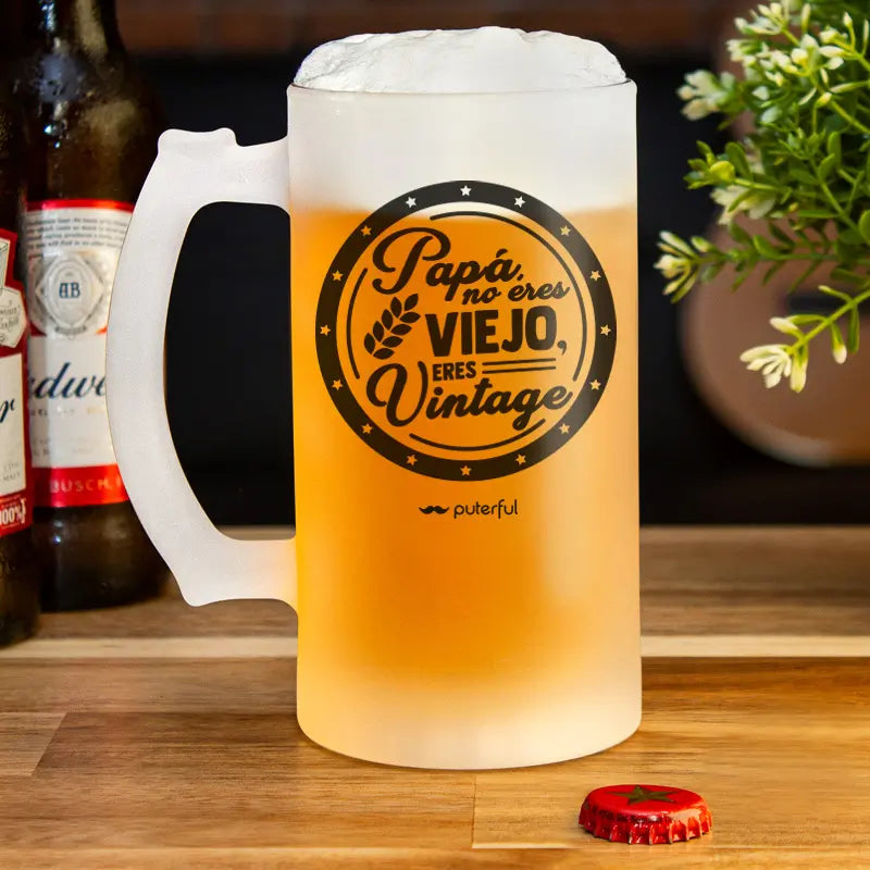 Jarra Cerveza 500ml – Papá no eres viejo