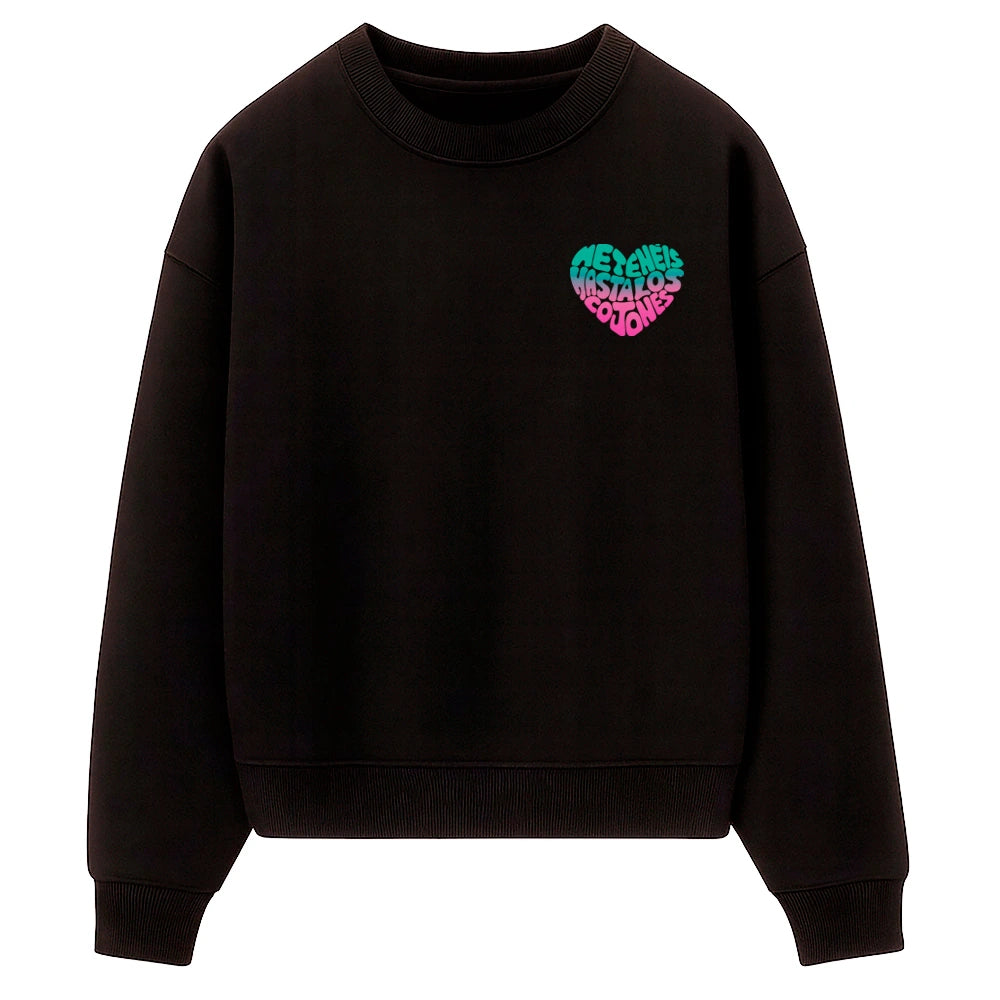 Sudadera Negra - Me tenéis hasta los cojones Groovy