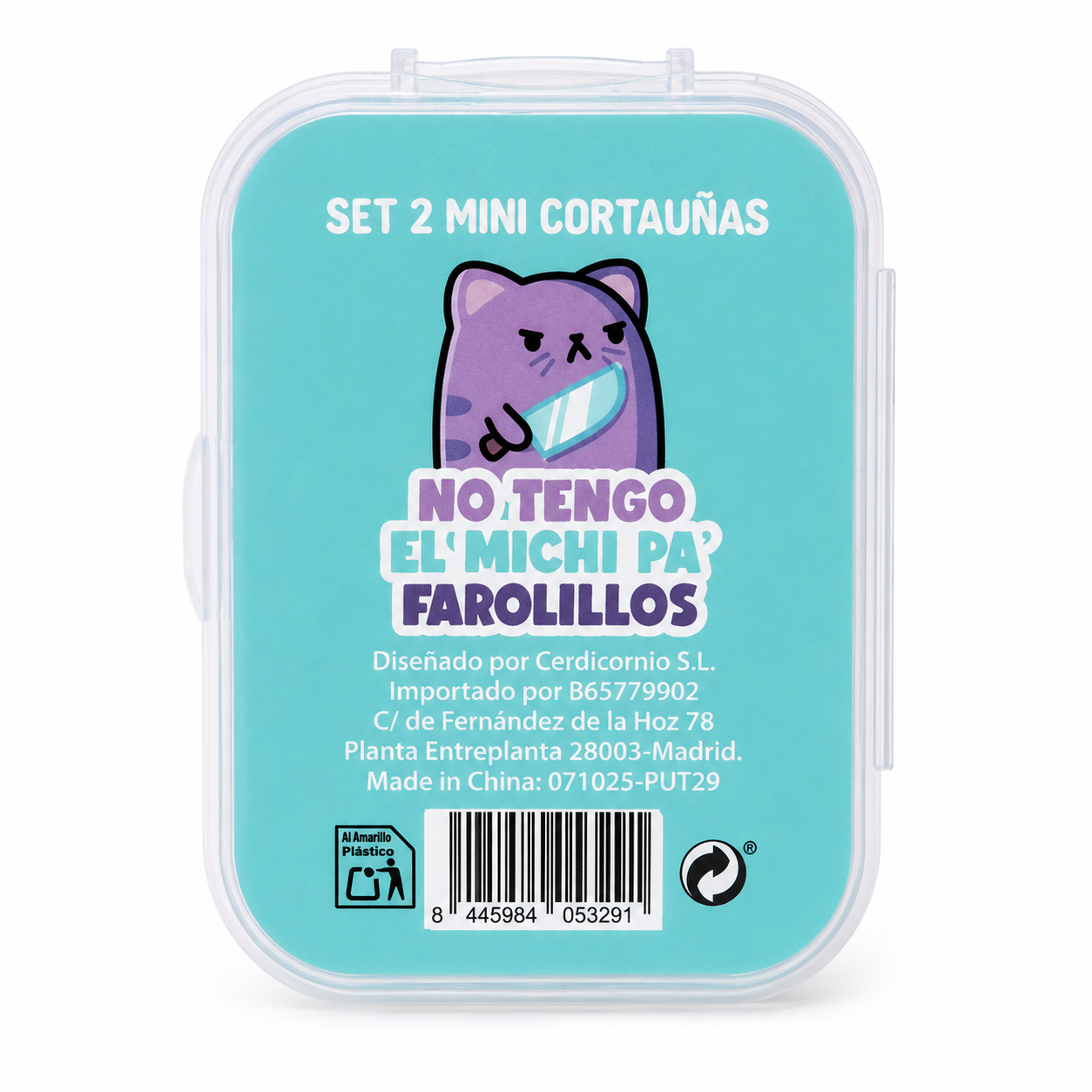 Set de dos mini cortauñas