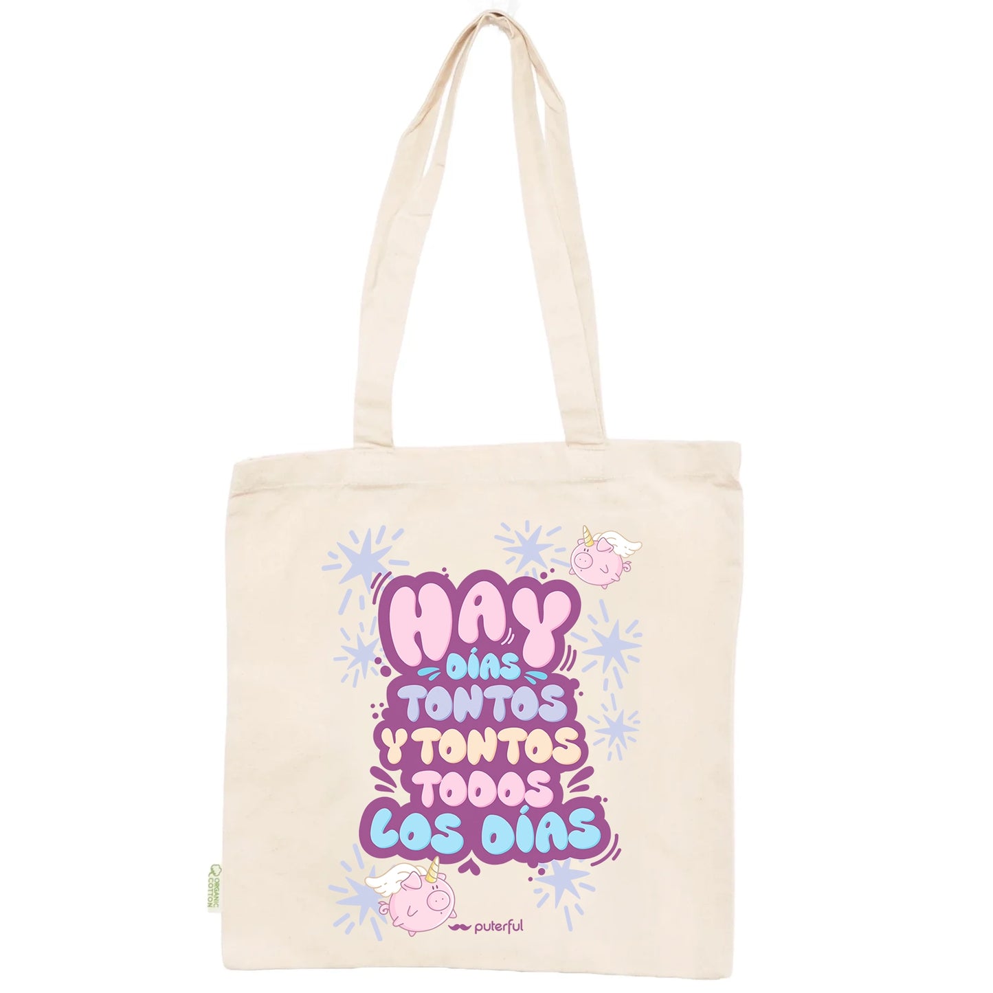 Tote bag Natural - Hay días tontos y tontos todos los días