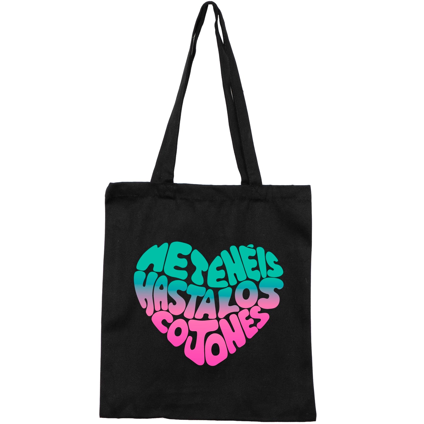 Tote Bag Negra - Me tenéis