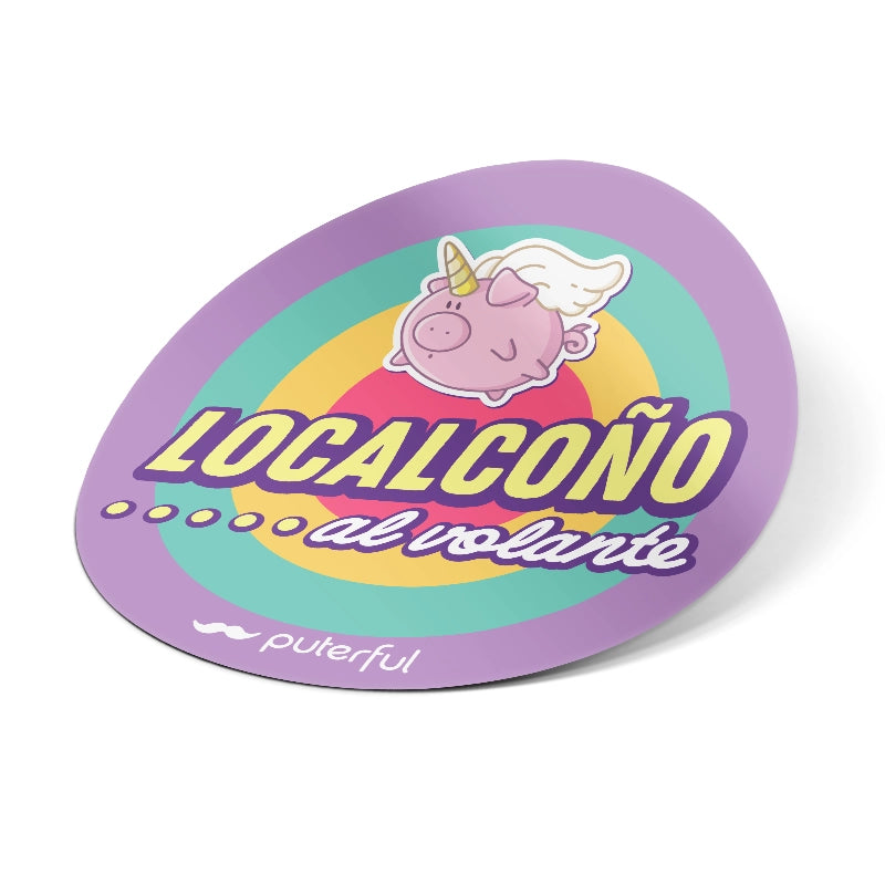 Pegatina Coche - Localcoño al volante