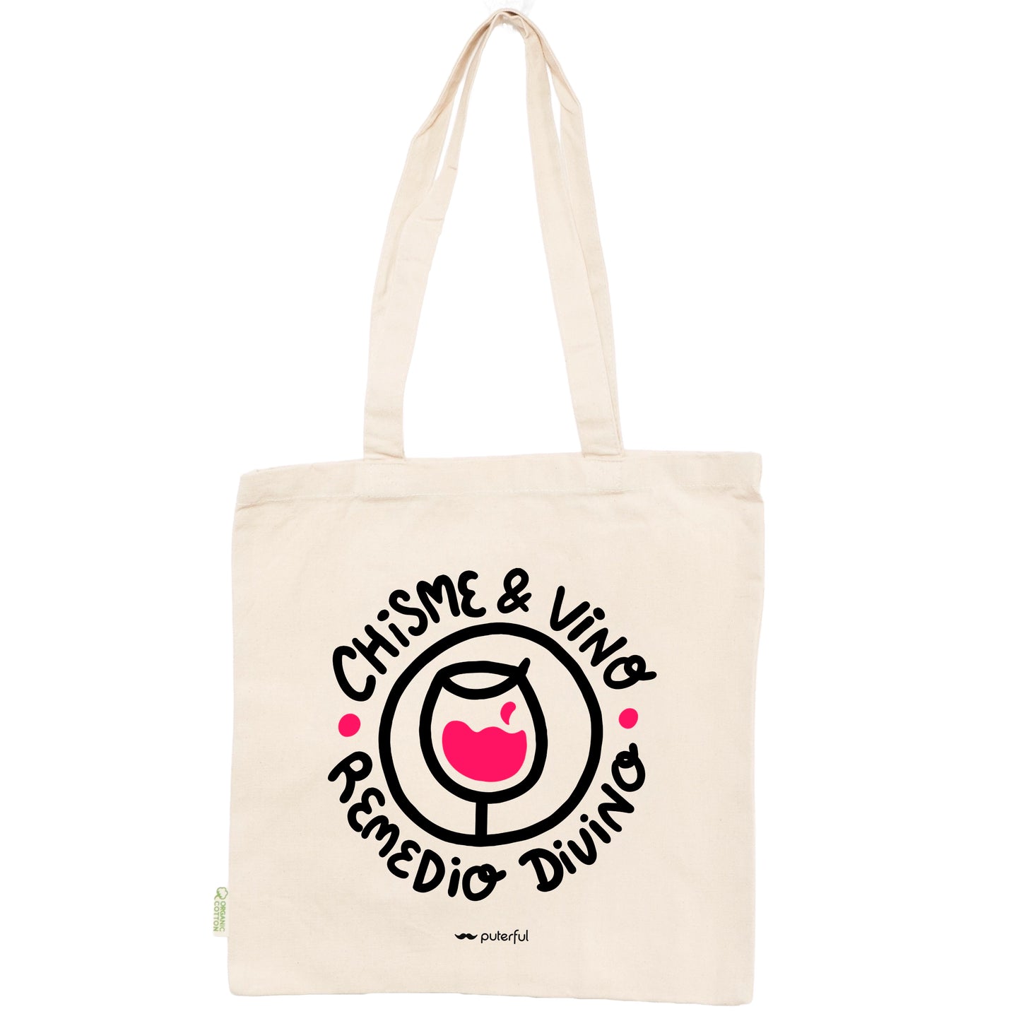 Tote bag Natural - Chisme y vino