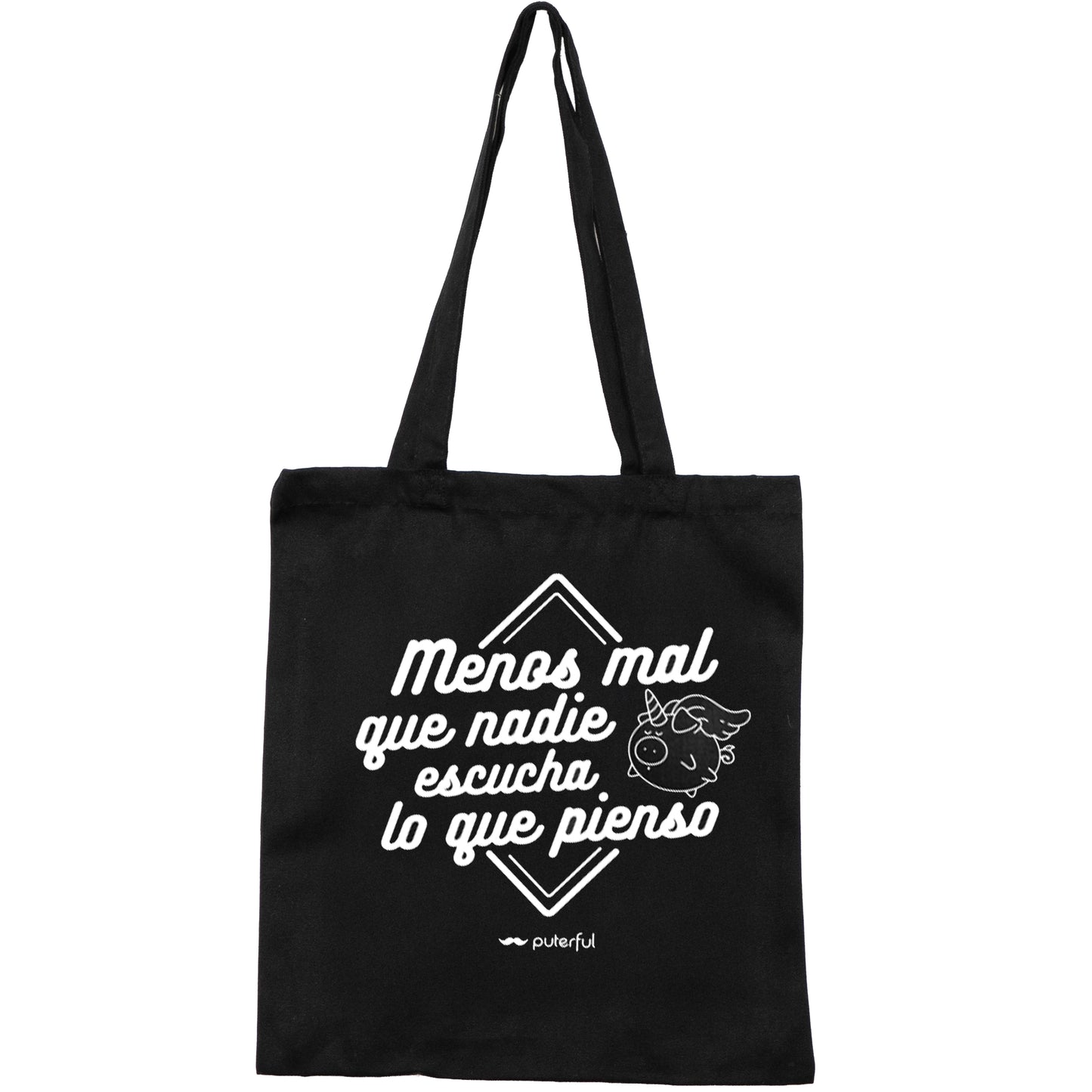 Tote Bag Negra - Menos mal