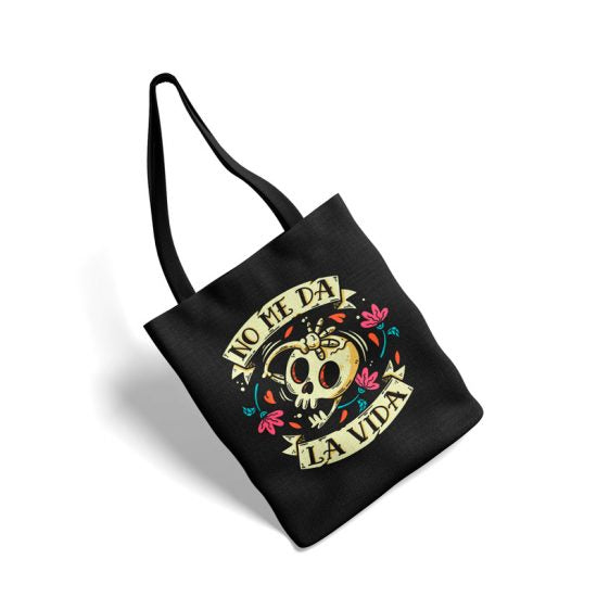 Bolsa de tela PTFL Negra - No me da la vida