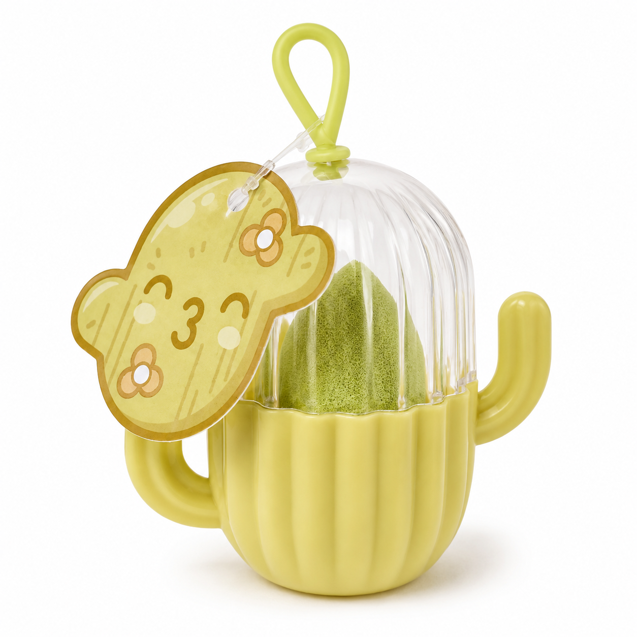 Esponja de maquillaje con funda Cactus