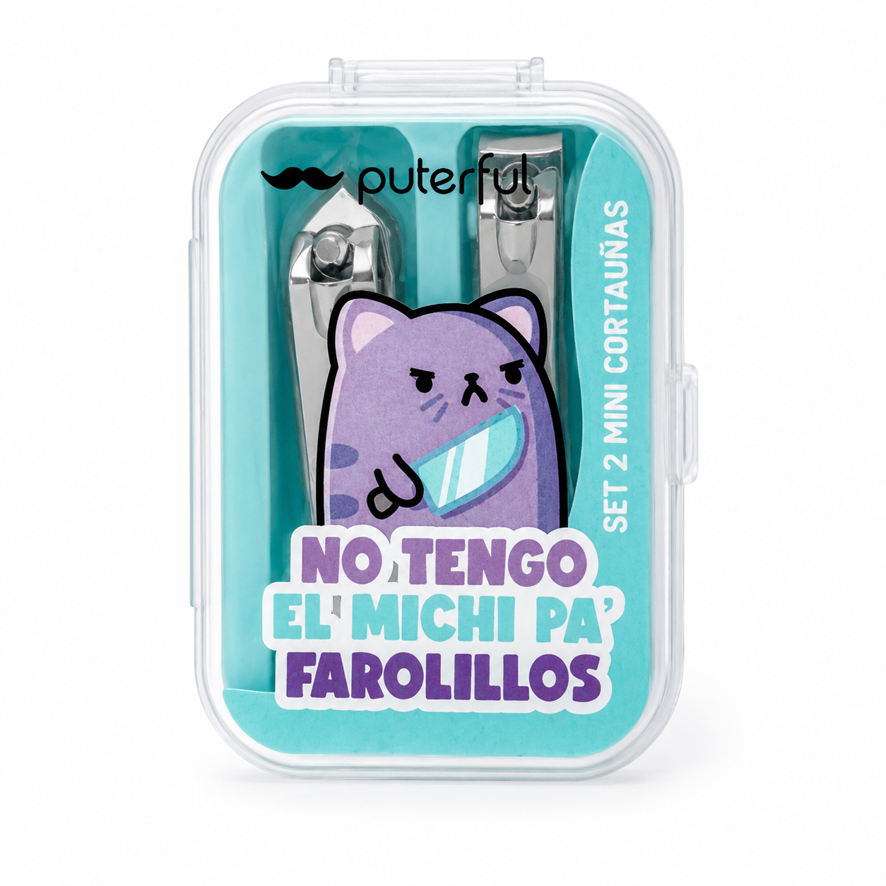 Set de dos mini cortauñas