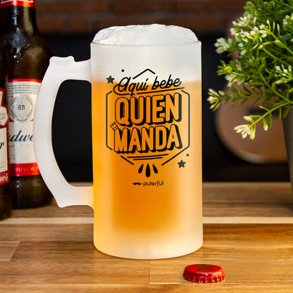Set de Jarras de Cerveza 500ml – Aquí bebe quien manda