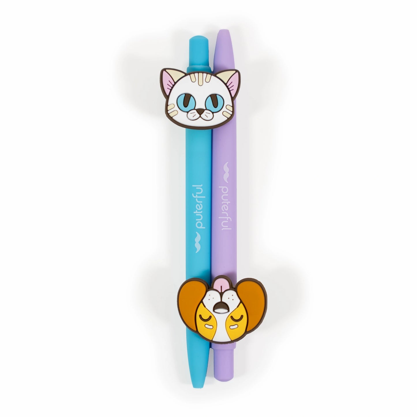 Set 2 bolígrafos - Perro Gato