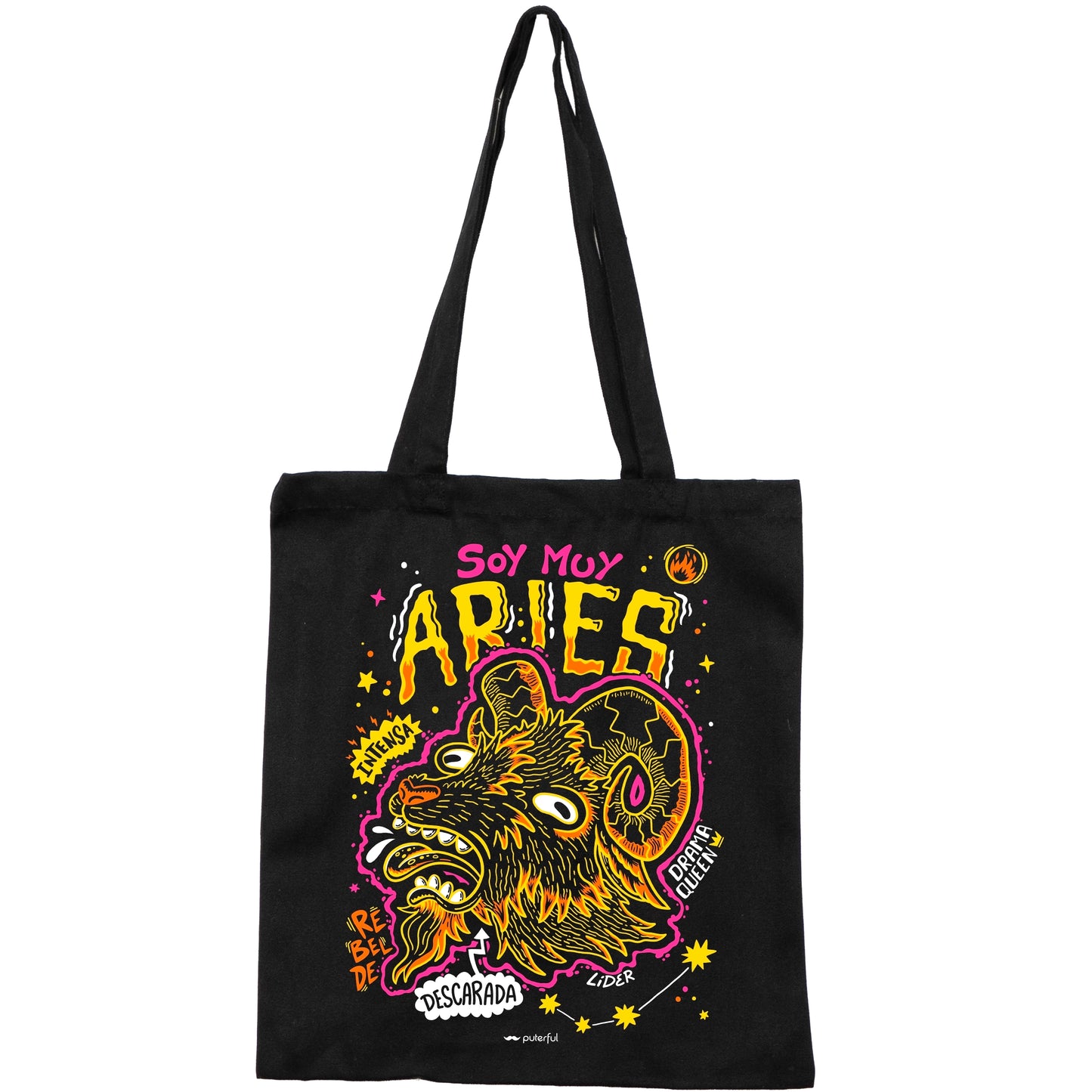 Tote Bag Negra - Aries