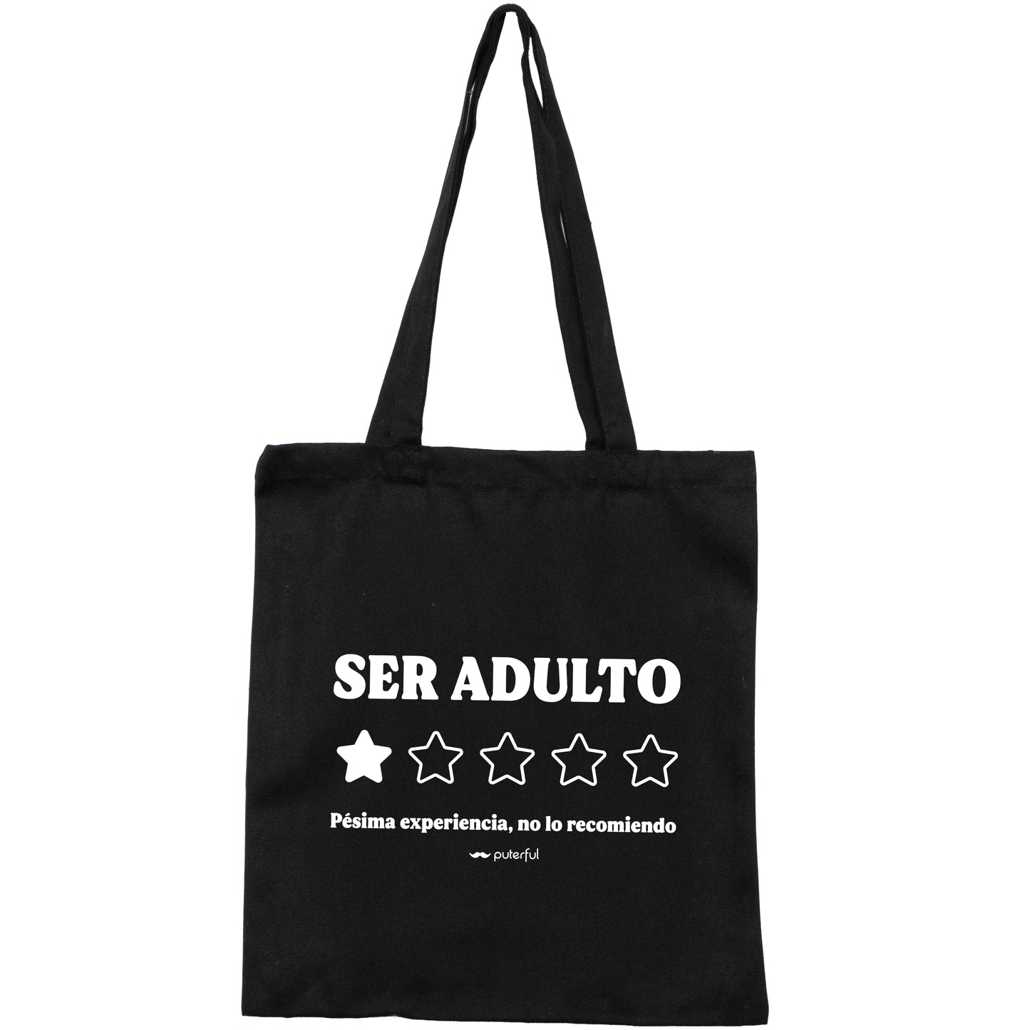 Tote Bag Negra - Ser adulto
