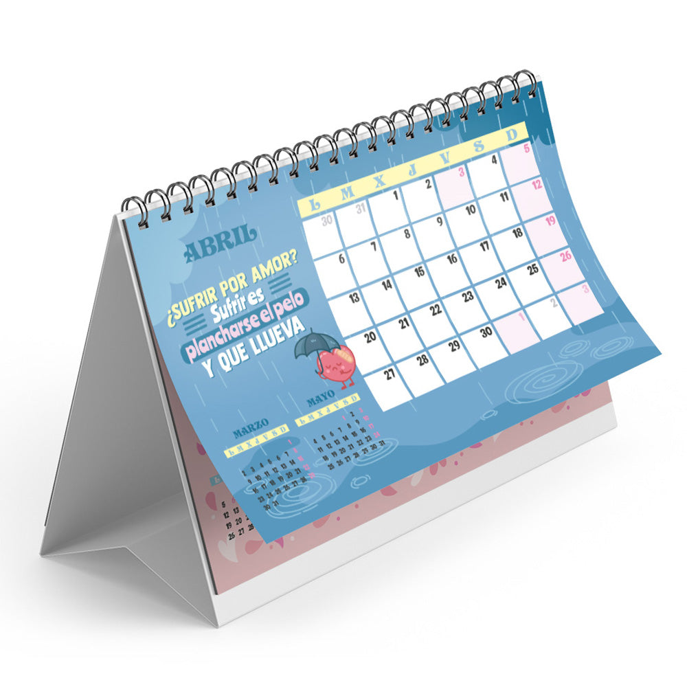 Calendario sobremesa 2026 – Necesito seis meses