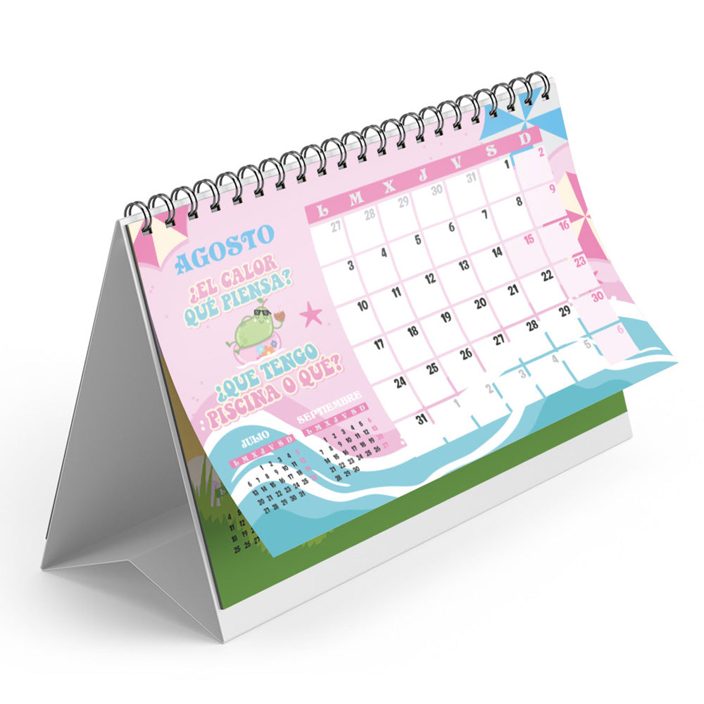 Calendario sobremesa 2026 – Necesito seis meses