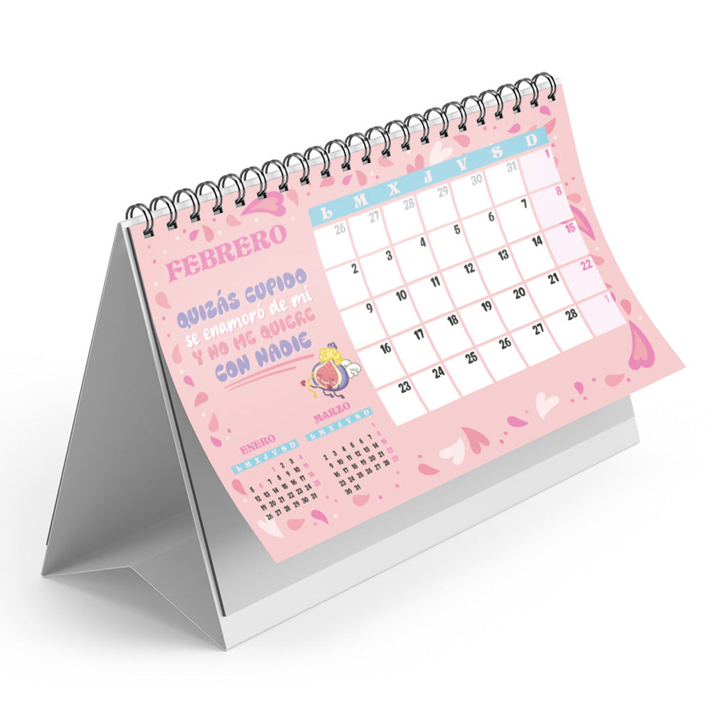 Calendario sobremesa 2026 – Necesito seis meses