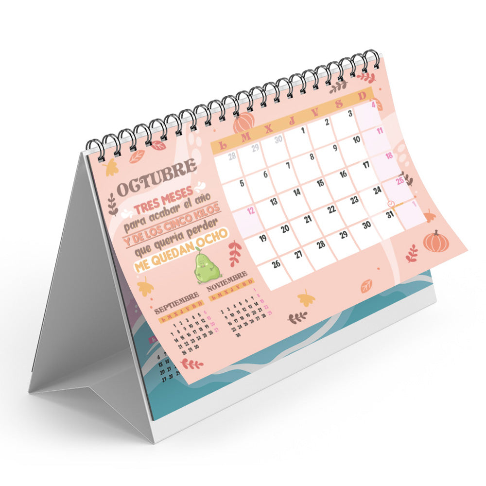 Calendario sobremesa 2026 – Necesito seis meses