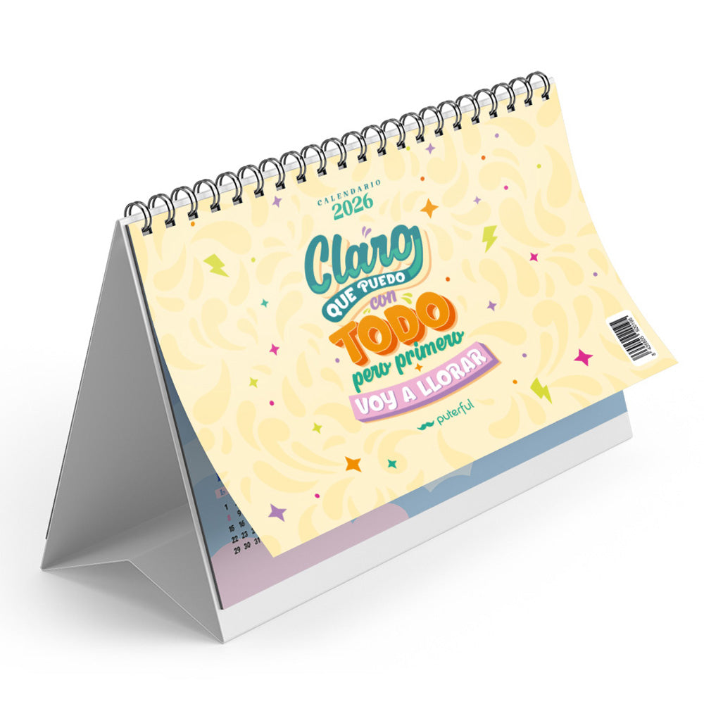 Calendario sobremesa 2026 – Claro que puedo con todo