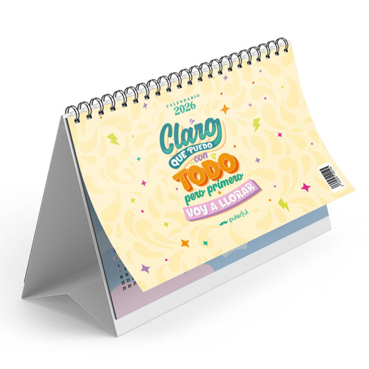 Calendario sobremesa 2026 – Claro que puedo con todo
