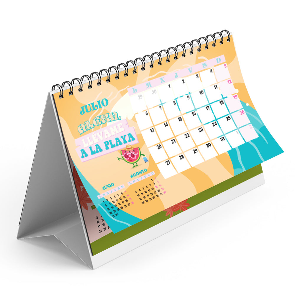 Calendario sobremesa 2026 – Necesito seis meses