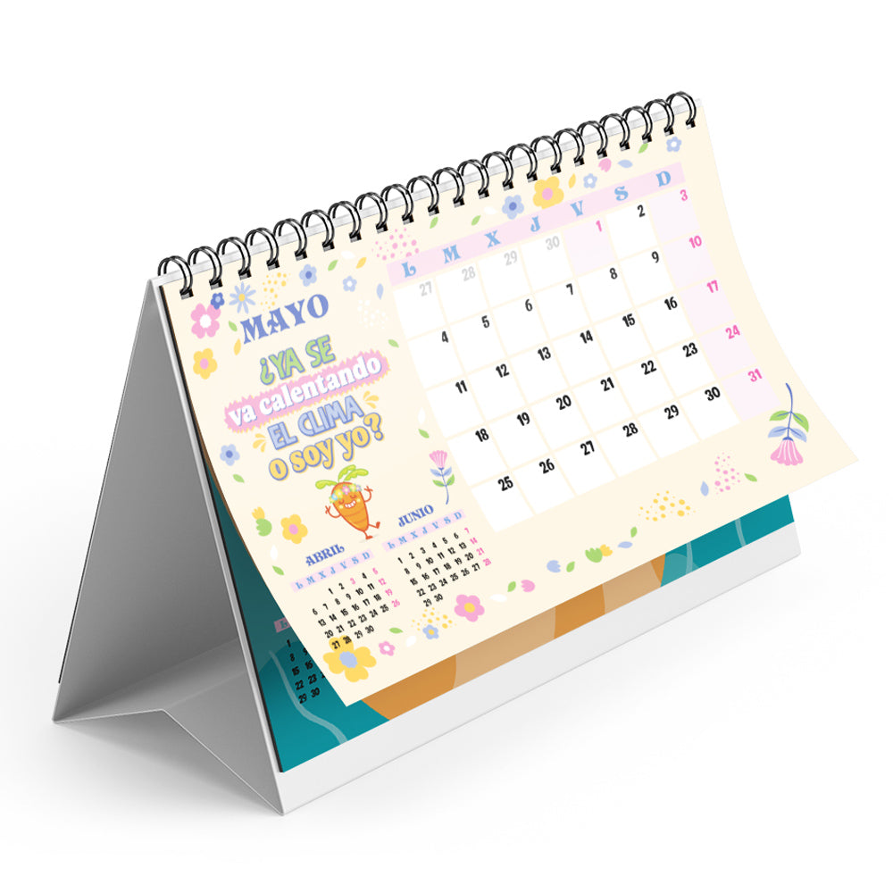 Calendario sobremesa 2026 – Necesito seis meses