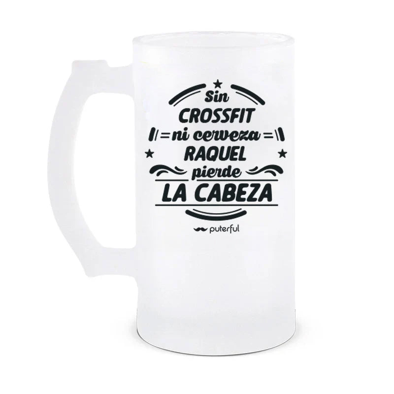 Jarra Cerveza 500ml Personalizable - Sin cerveza pierde la cabeza