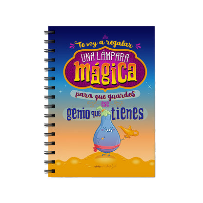 Cuaderno - Te voy a regalar una lámpara mágica