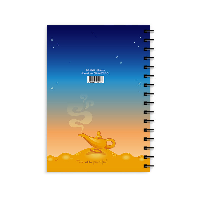 Cuaderno - Te voy a regalar una lámpara mágica