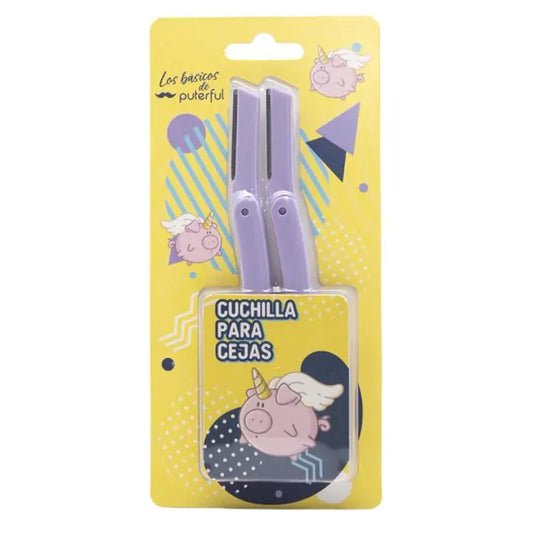 Set de 2 cuchillas para cejas