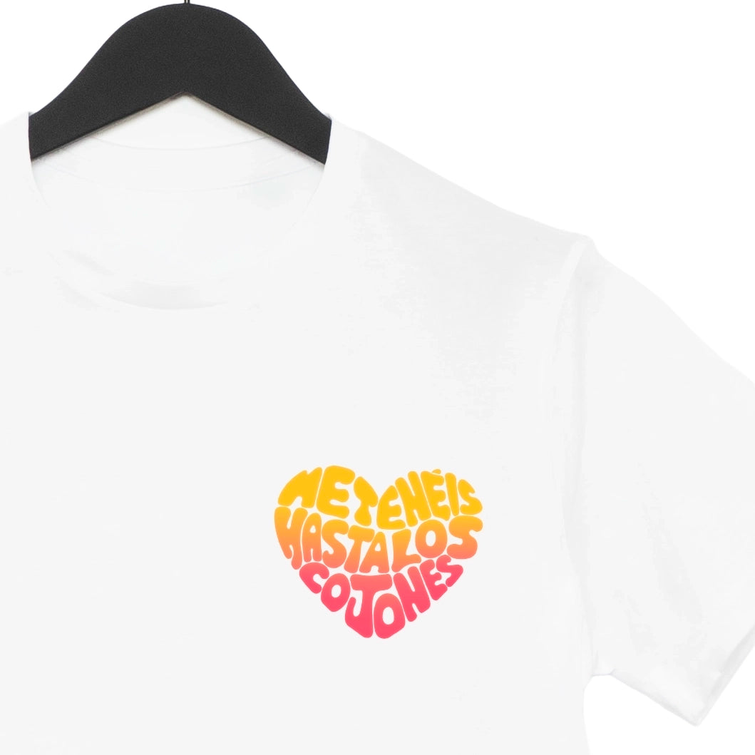 Camiseta Blanca - Me tenéis hasta los cojones Groovy