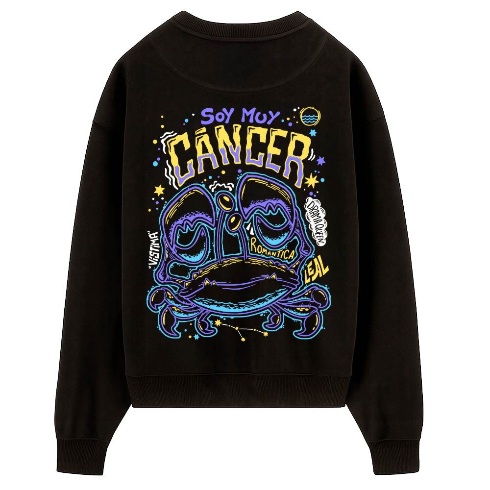 Sudadera PTFL Negra - ZODIACO Cáncer