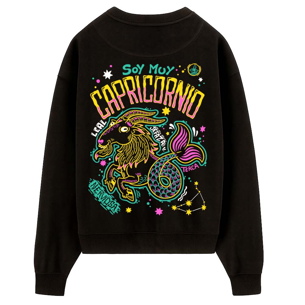 Sudadera PTFL Negra - ZODIACO Capricornio