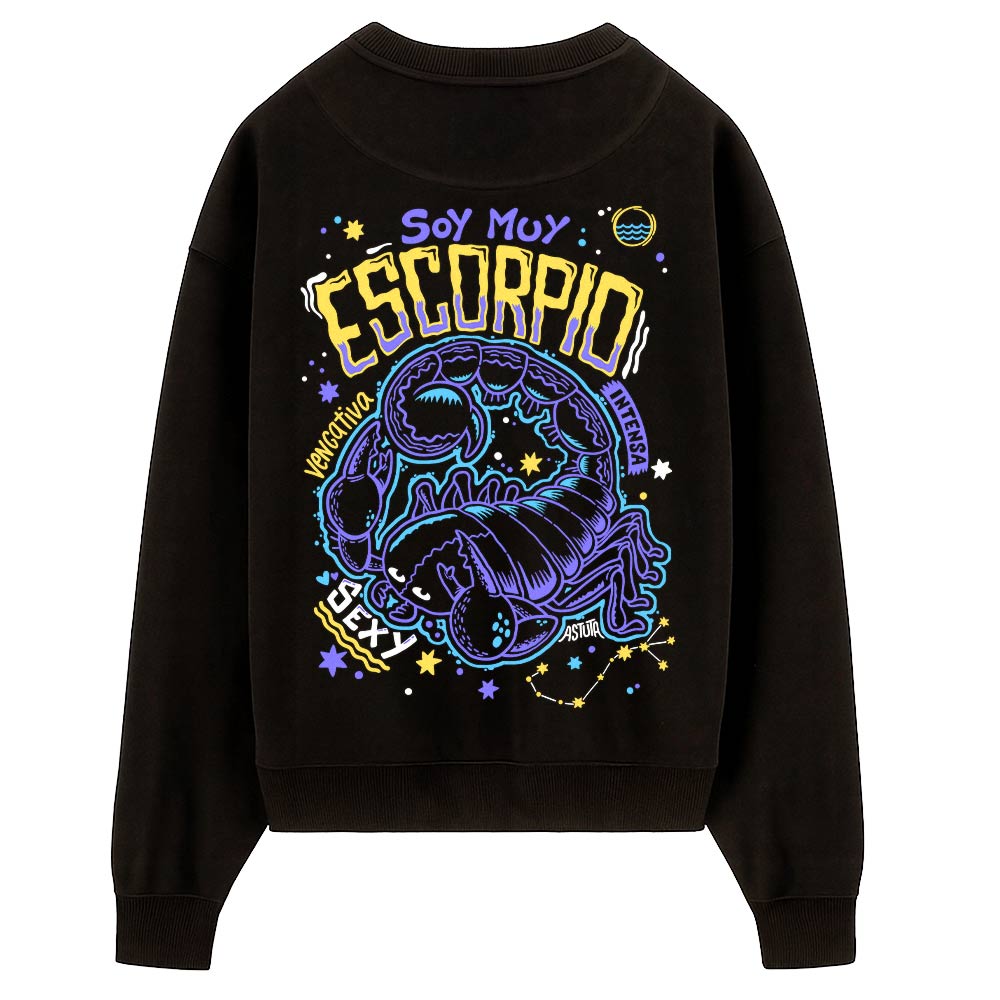 Sudadera PTFL Negra - ZODIACO Escorpio