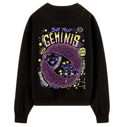 Sudadera PTFL Negra - ZODIACO Géminis