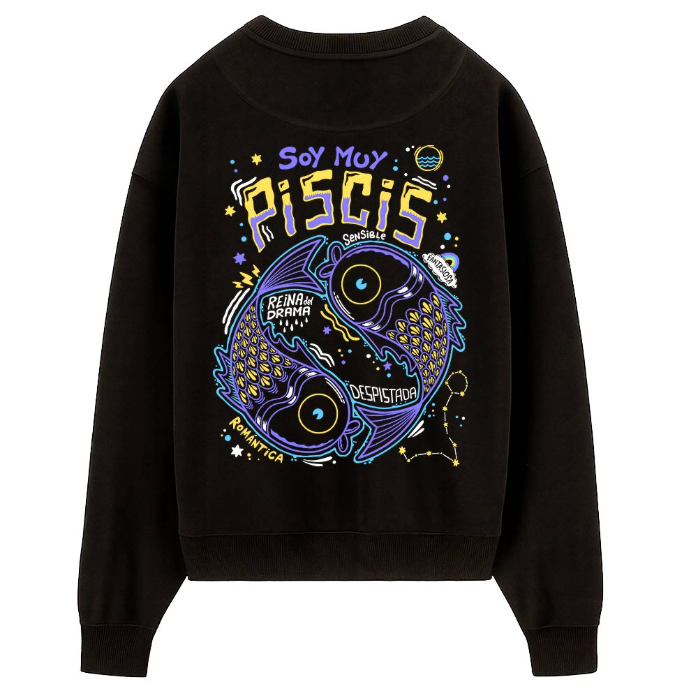 Sudadera PTFL Negra - ZODIACO Piscis