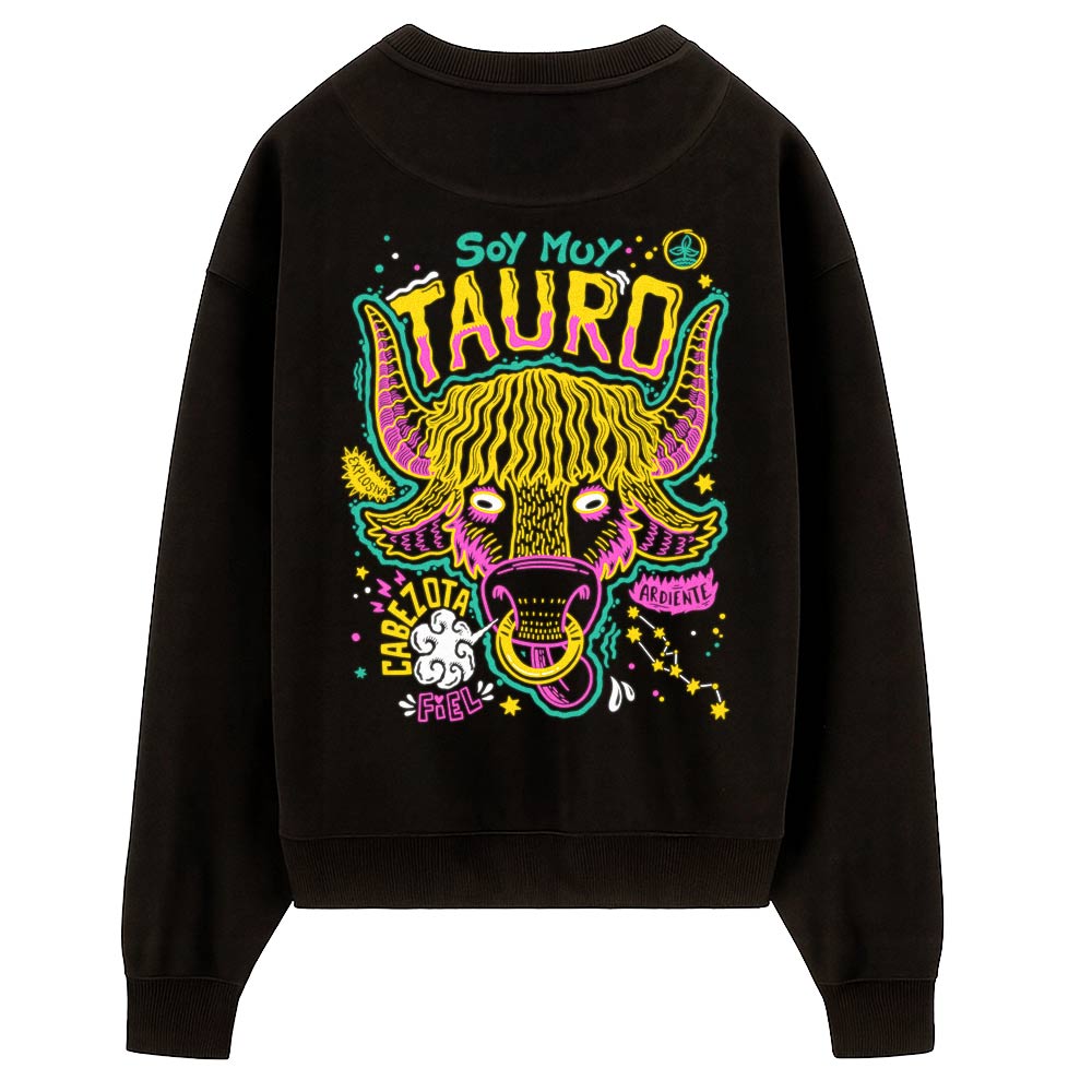 Sudadera PTFL Negra - ZODIACO Tauro