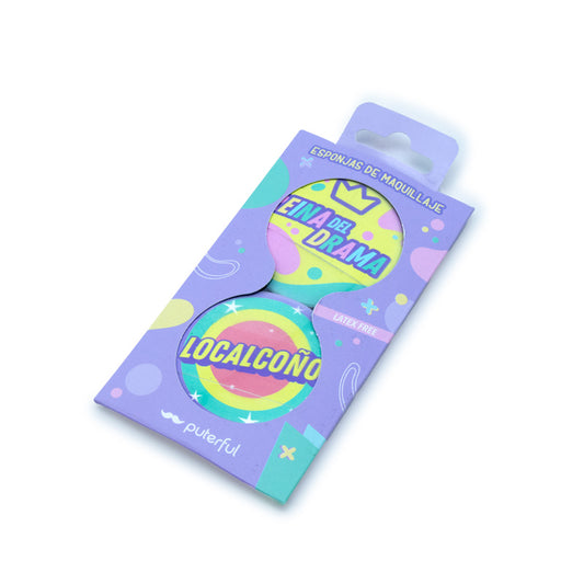 Set de 2 esponjas maquillaje - Reina del drama / Localcoño