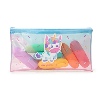 Estuche - Burricornio transparente