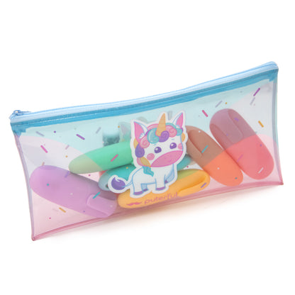 Estuche - Burricornio transparente