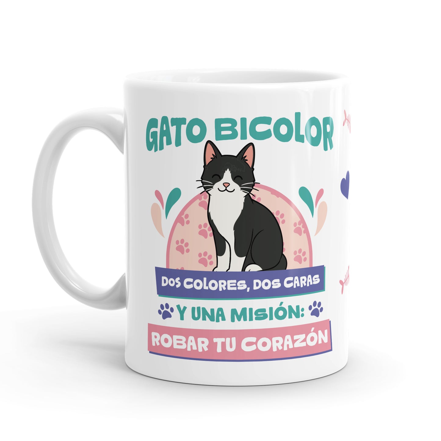 Taza – Gato Bicolor