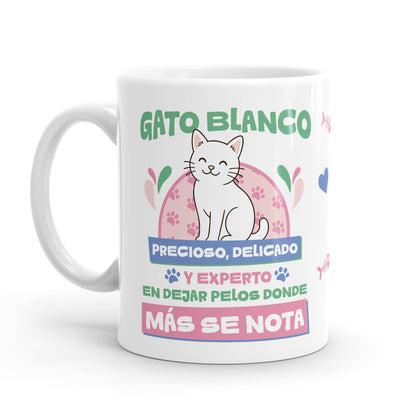 Taza – Gato blanco