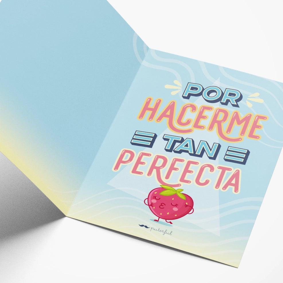 Tarjeta - Gracias papá Celeste