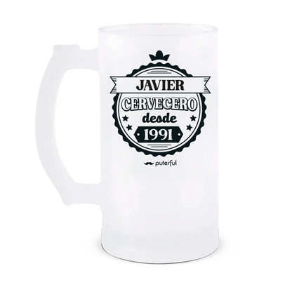 Jarra Cerveza 500ml Personalizable - CERVECERO/A DESDE