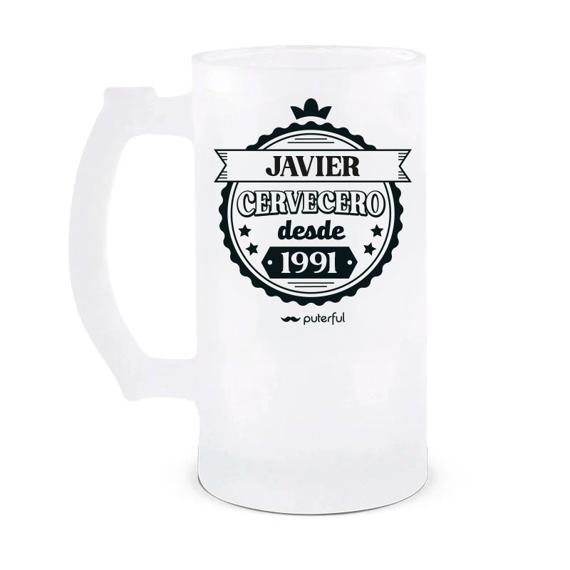 Jarra Cerveza 500ml Personalizable - CERVECERO/A DESDE