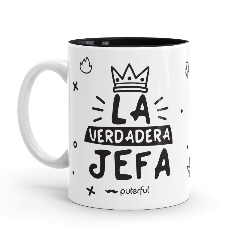 Taza Minimal – La verdadera jefa