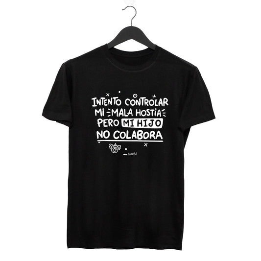 Camiseta Negra – Intento controlar mi mala hostia (Hijo)