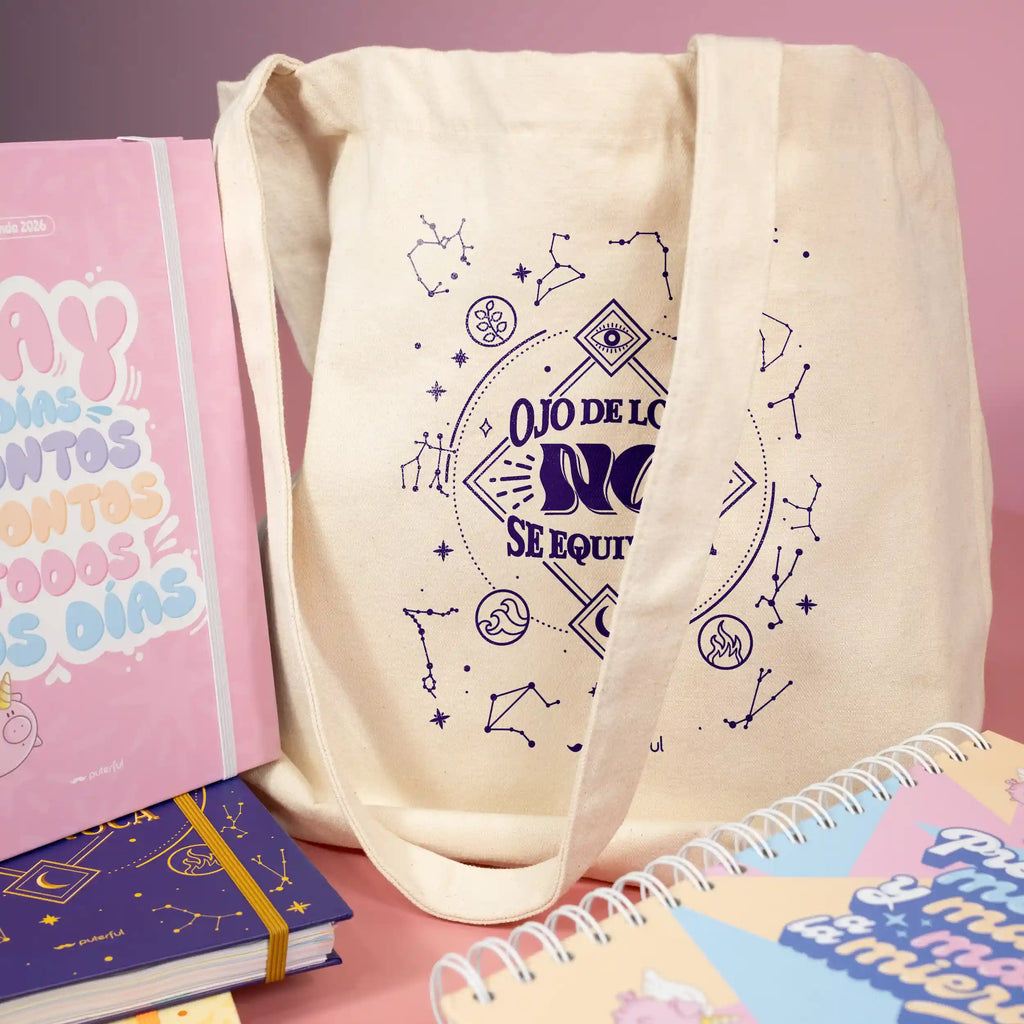 Pack – Agenda anual 2026 + Bolsa – Ojo de loca