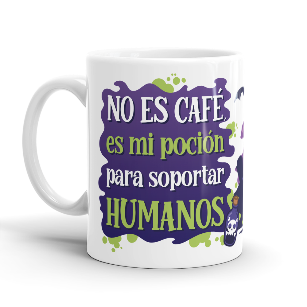 Taza – No es café, es mi poción para soportar humanos