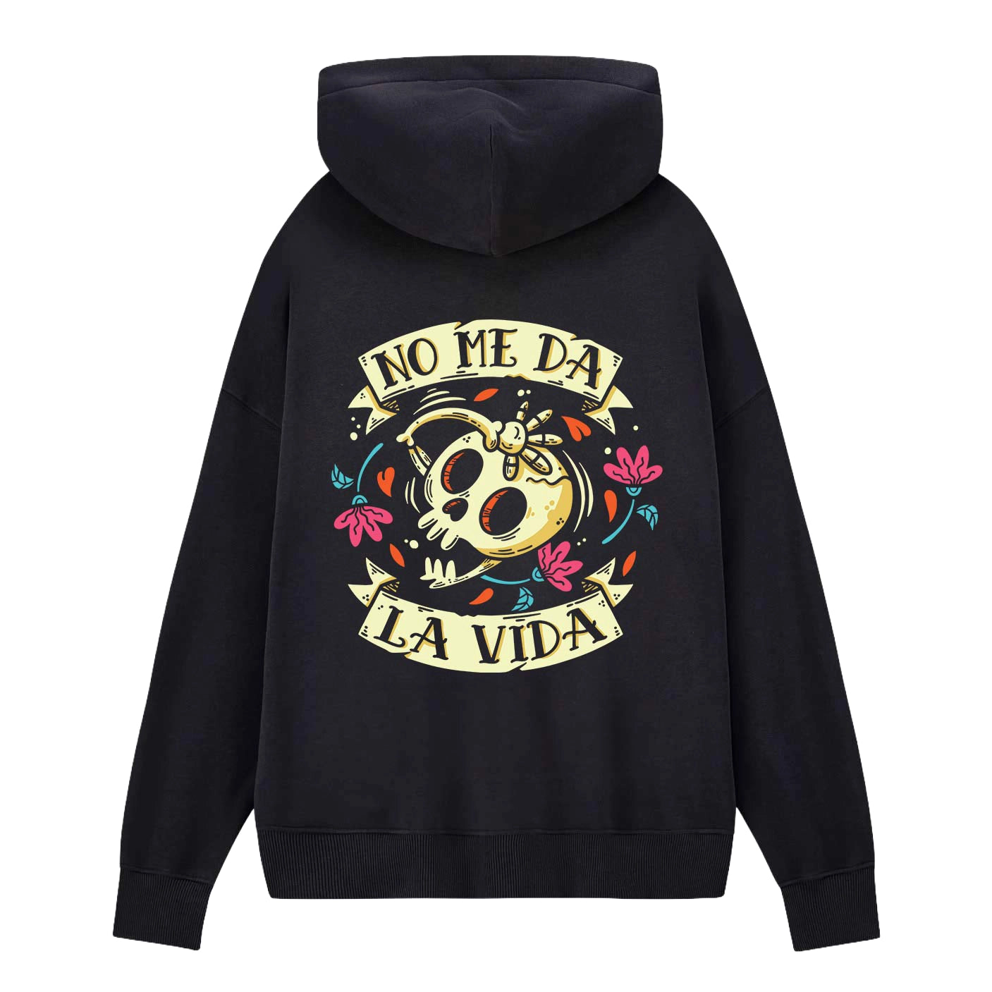 Sudadera PTFL Negra - No Me Da La Vida