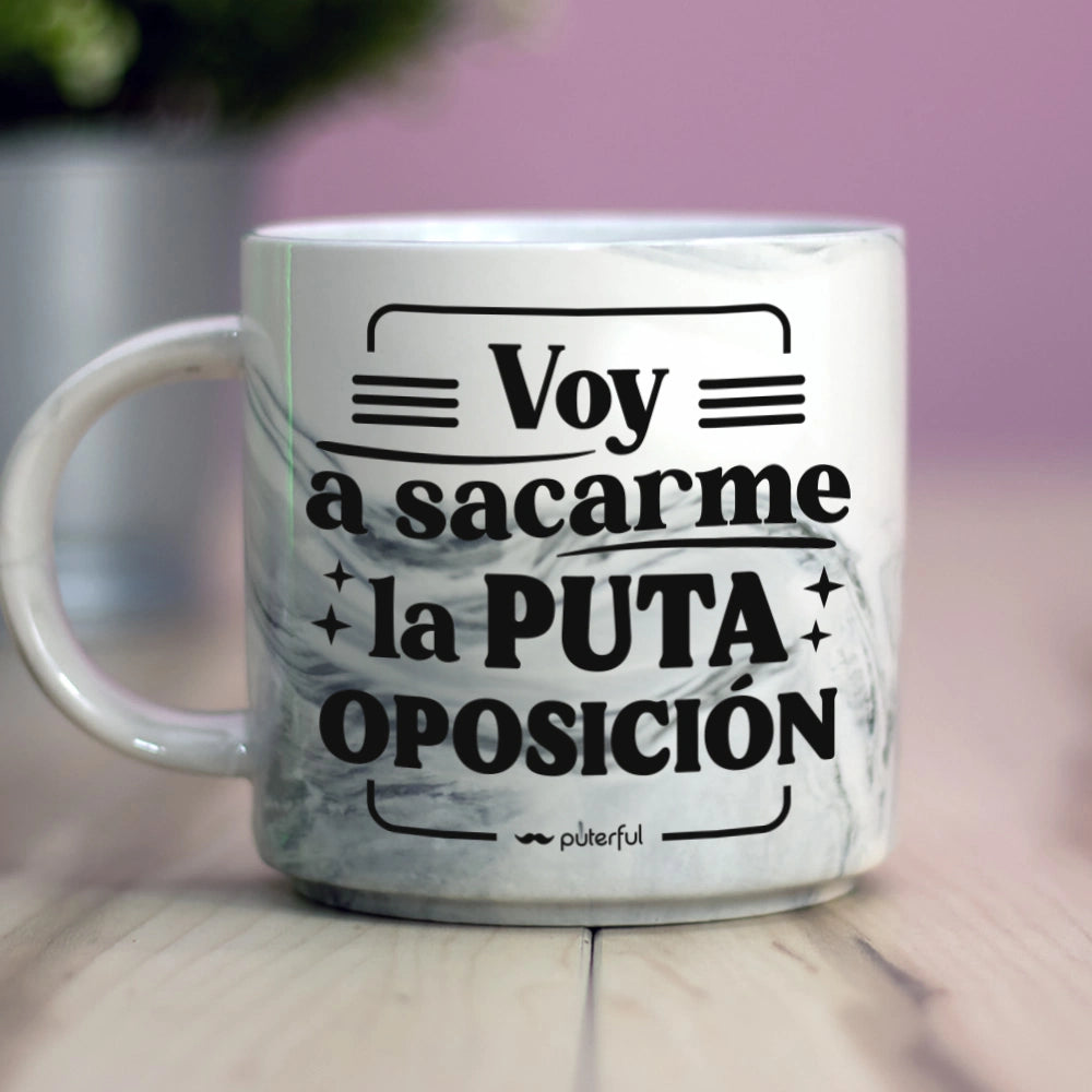Taza marmolada Negra – Oposición